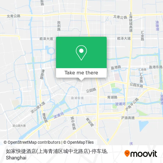 如家快捷酒店(上海青浦区城中北路店)-停车场 map