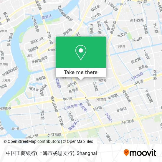 中国工商银行(上海市杨思支行) map