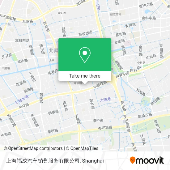 上海福成汽车销售服务有限公司 map