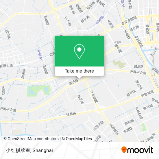 小红棋牌室 map