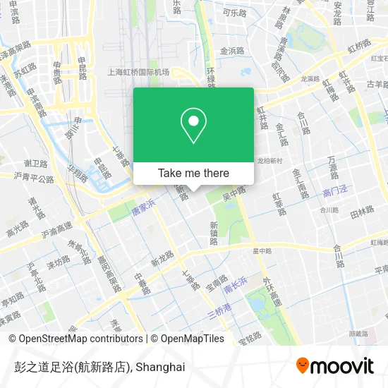 彭之道足浴(航新路店) map