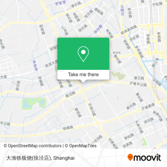 大渔铁板烧(徐泾店) map