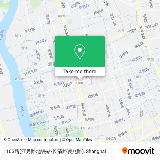 163路(江月路地铁站-长清路凌兆路) map