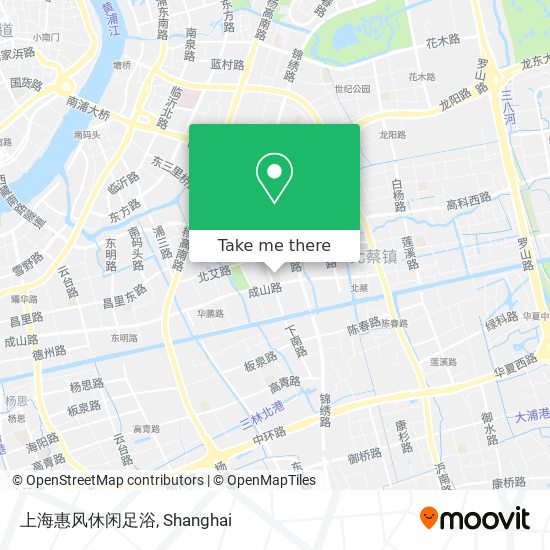 上海惠风休闲足浴 map