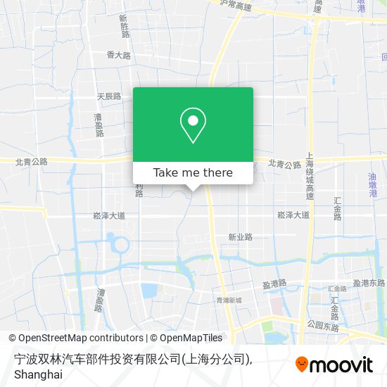 宁波双林汽车部件投资有限公司(上海分公司) map