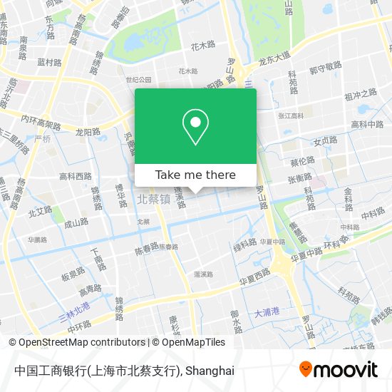 中国工商银行(上海市北蔡支行) map