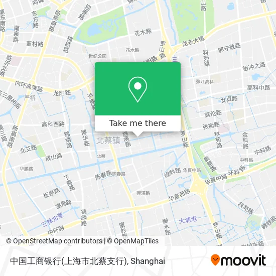 中国工商银行(上海市北蔡支行) map