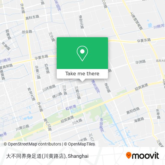 大不同养身足道(川黄路店) map