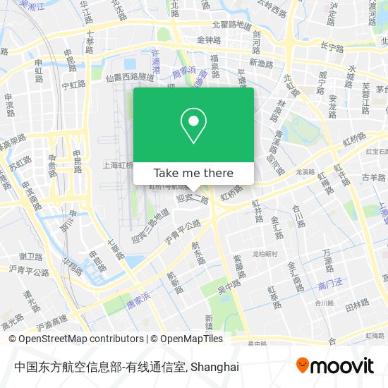 How To Get To 中国东方航空信息部 有线通信室in 程家桥街道by Metro Or Bus