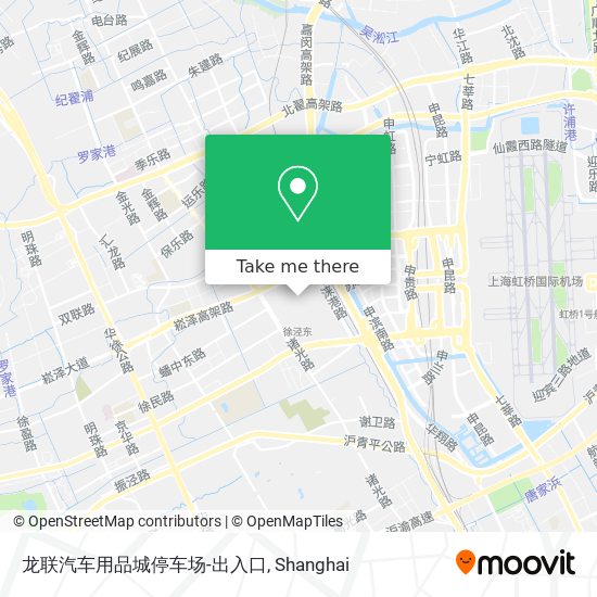 龙联汽车用品城停车场-出入口 map