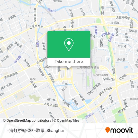 上海虹桥站-网络取票 map