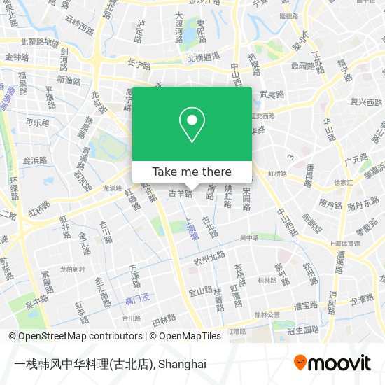 一栈韩风中华料理(古北店) map