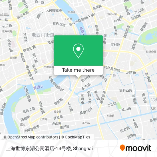 上海世博东湖公寓酒店-13号楼 map
