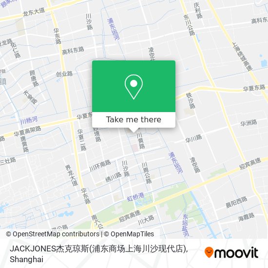 JACKJONES杰克琼斯(浦东商场上海川沙现代店) map