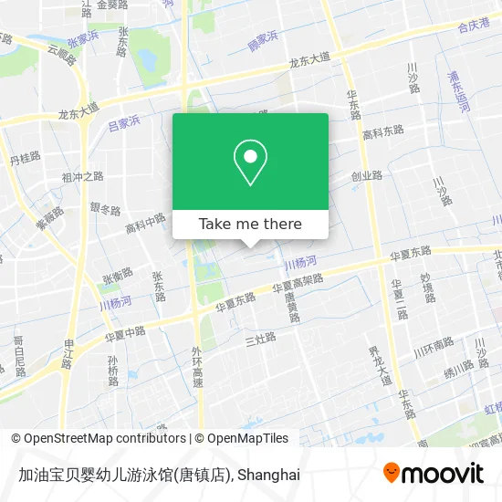 加油宝贝婴幼儿游泳馆(唐镇店) map