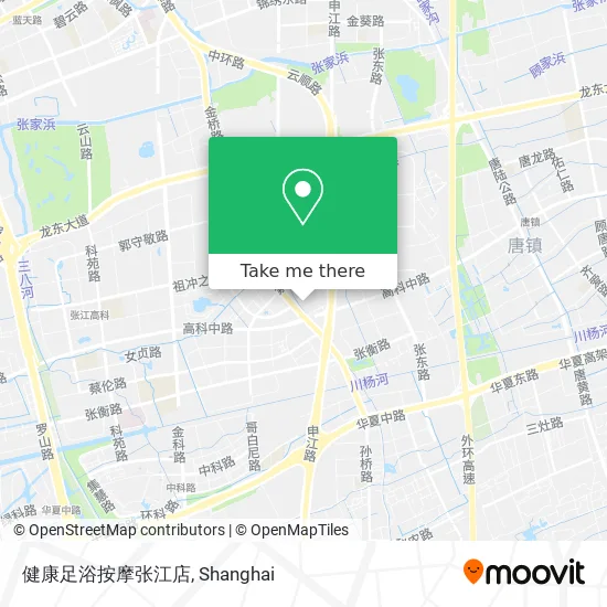 健康足浴按摩张江店 map