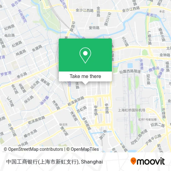 中国工商银行(上海市新虹支行) map