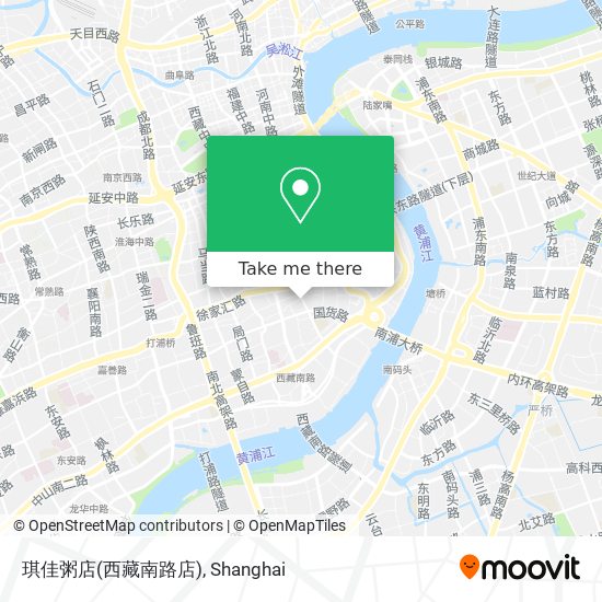 琪佳粥店(西藏南路店) map