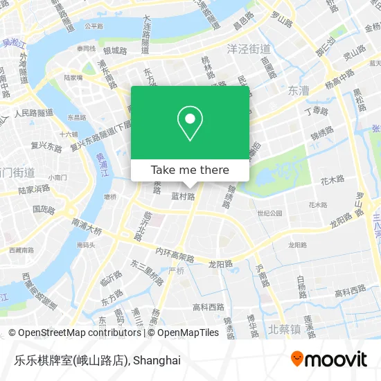 乐乐棋牌室(峨山路店) map