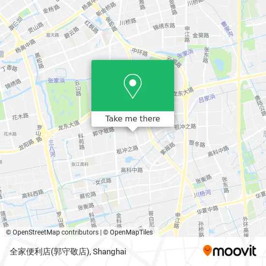 全家便利店(郭守敬店) map