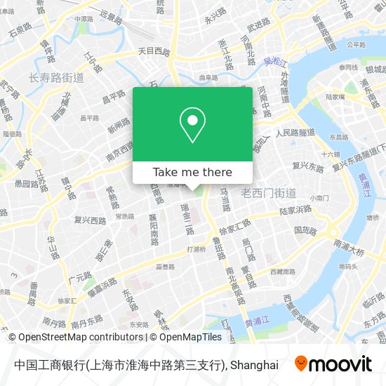 中国工商银行(上海市淮海中路第三支行) map