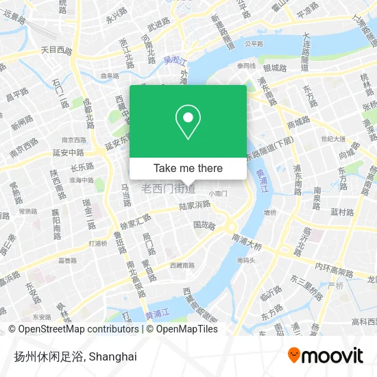 扬州休闲足浴 map
