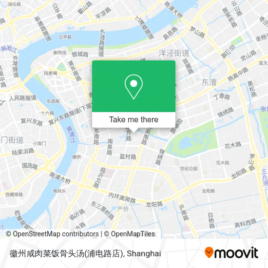 徽州咸肉菜饭骨头汤(浦电路店) map