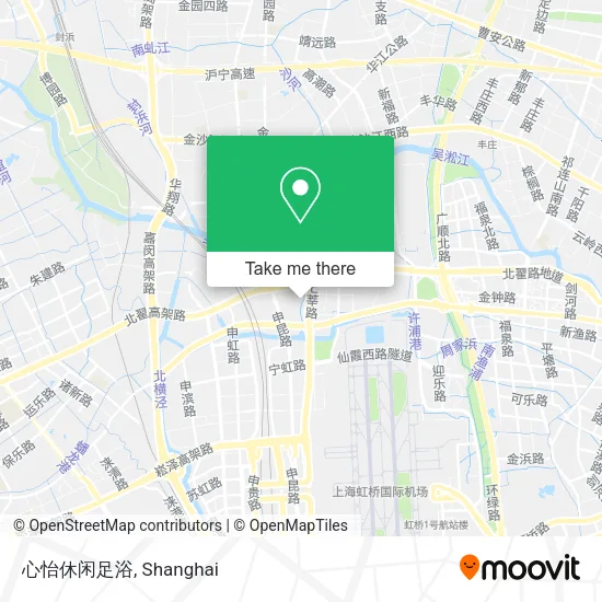 心怡休闲足浴 map