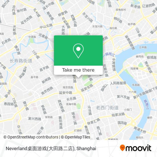 Neverland桌面游戏(大田路二店) map