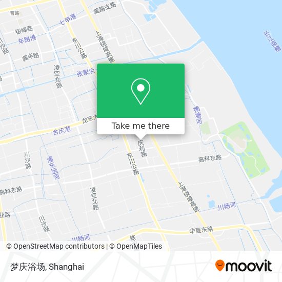 梦庆浴场 map