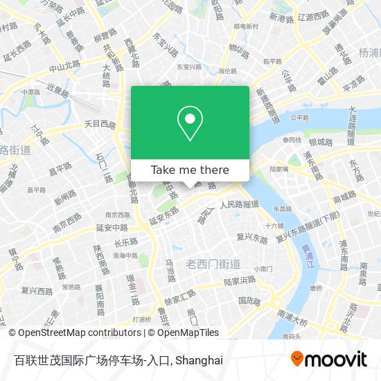 百联世茂国际广场停车场-入口 map