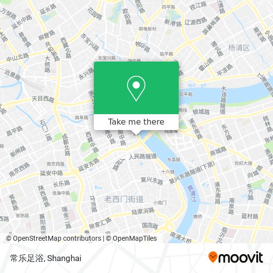 常乐足浴 map