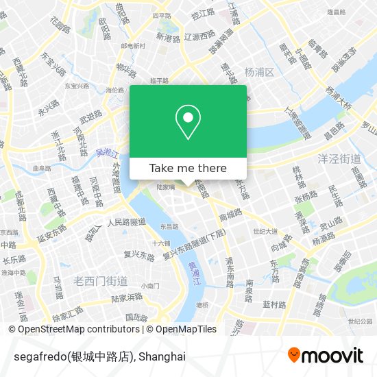 segafredo(银城中路店) map