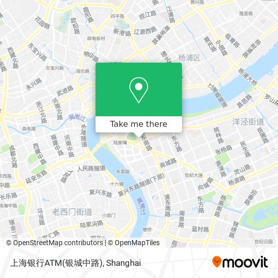 上海银行ATM(银城中路) map