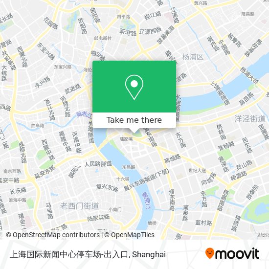 上海国际新闻中心停车场-出入口 map