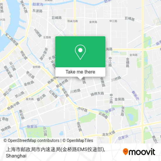 上海市邮政局市内速递局(金桥路EMS投递部) map