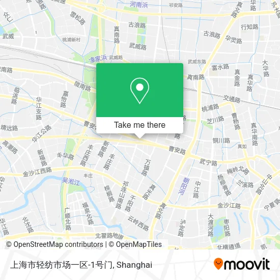 上海市轻纺市场一区-1号门 map