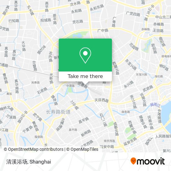 清溪浴场 map