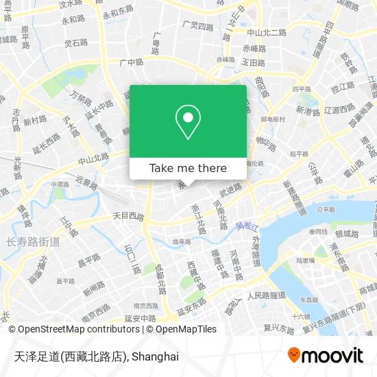 天泽足道(西藏北路店) map