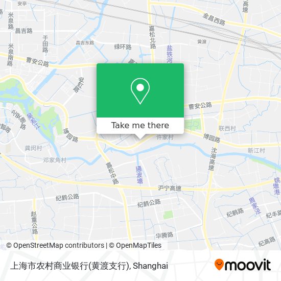 上海市农村商业银行(黄渡支行) map