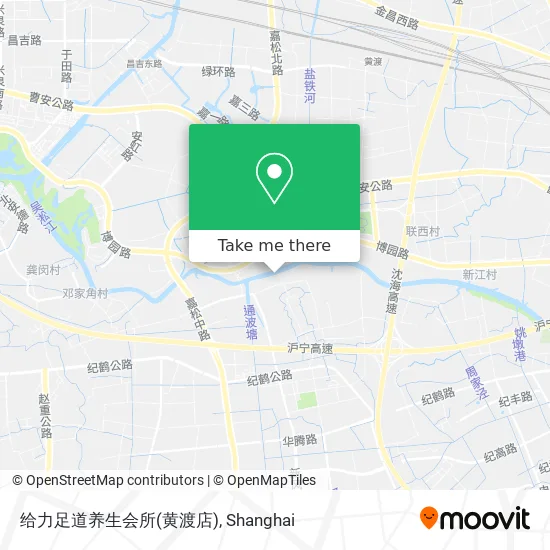 给力足道养生会所(黄渡店) map