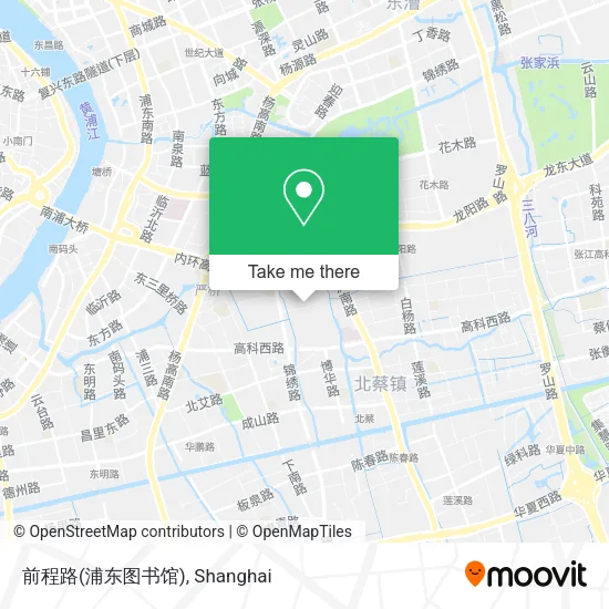 前程路(浦东图书馆) map
