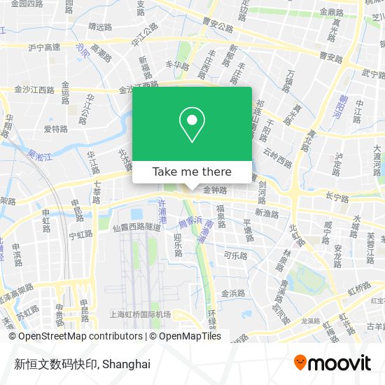新恒文数码快印 map