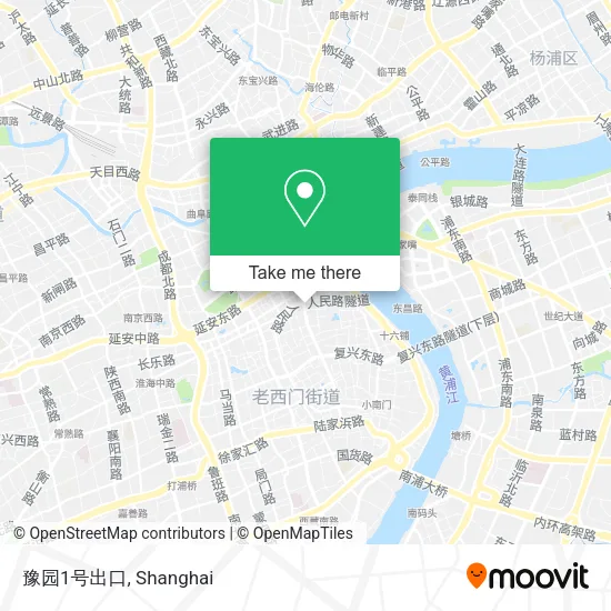 豫园1号出口 map