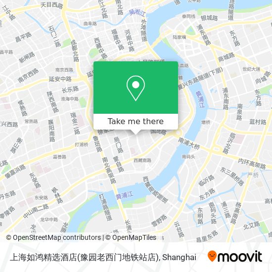 上海如鸿精选酒店(豫园老西门地铁站店) map