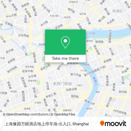 上海豫园万丽酒店地上停车场-出入口 map