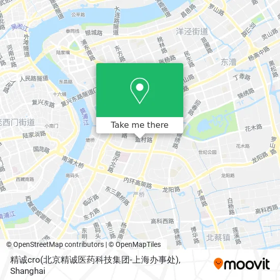 精诚cro(北京精诚医药科技集团-上海办事处) map