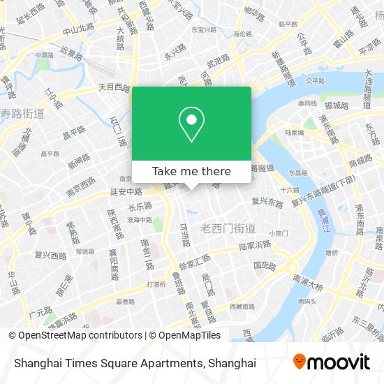 Shanghai Times Square Apartments map