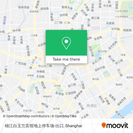 锦江白玉兰宾馆地上停车场-出口 map