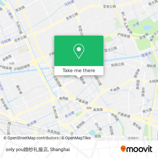 only you婚纱礼服店 map